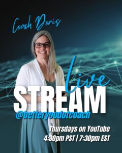 announcement of live broadcast Thursdays for personal development